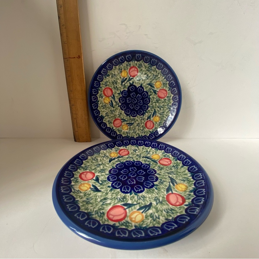 Set Of Signed Unikat Dessert or Salad plates
